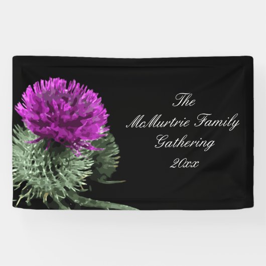  Scottish Thistle Family Gathering 横断幕 (横)