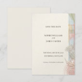 Scottish Thistle Tartan Save the Date | ゴールドエンブレム セーブザデート (正面/裏面)