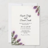 Scottish Thistle Wedding Invitation 招待状 (正面)