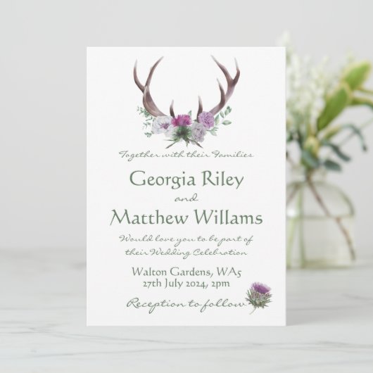 Scottish Tweed Invitation 招待状 (スタンド正面)