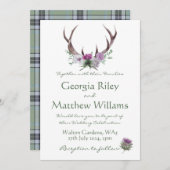 Scottish Tweed Invitation 招待状 (正面/裏面)