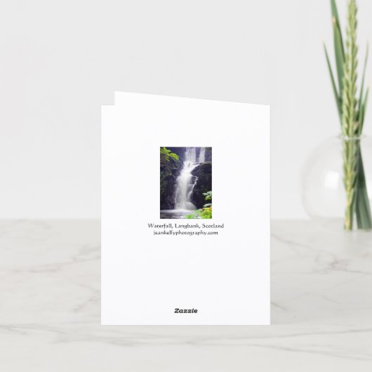 Scottish Waterfall Greeting card カード (裏面)