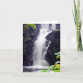Scottish Waterfall Greeting card カード (正面)