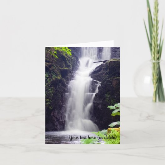 Scottish Waterfall Greeting card カード (正面)