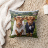 Scottish Wedding Highland Cows クッション (ブランケット)