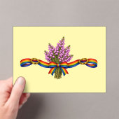 Scottish Wedding LGBTQIA+ pride celebration day  アクリル招待状 (インサイチュ (ポータブル))