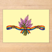 Scottish Wedding LGBTQIA+ pride celebration day  アクリル招待状 (正面)