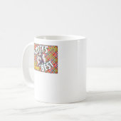 Scottsの最も最高のなナシ-フルーツの木枠のラベル コーヒーマグカップ (正面左)