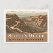 Scotts Bluff National Monument Nebraska USA Travel ポストカード (正面)