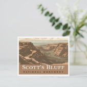 Scotts Bluff National Monument Nebraska USA Travel ポストカード (スタンド正面)