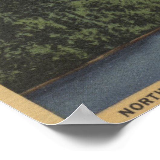 Scotts Lake, Oregon - View of Three Sisters ポスター (角)