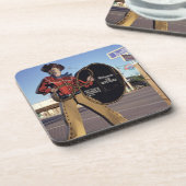 Scottsdalへのカウボーイの姿の印の歓迎する観光客 コースター (左側)