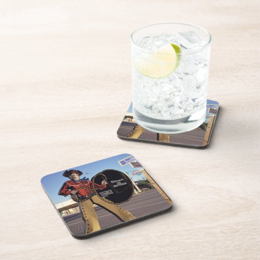 Scottsdalへのカウボーイの姿の印の歓迎する観光客 コースター (右側)