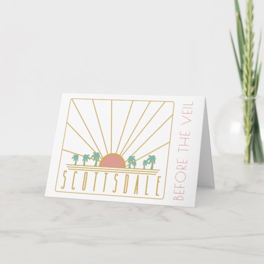 Scottsdaleバチェロレッテ招待状と旅程 招待状 (正面)