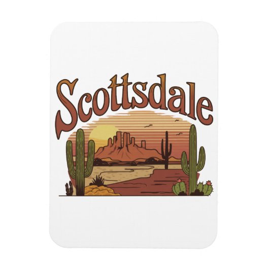 Scottsdale マグネット (縦)