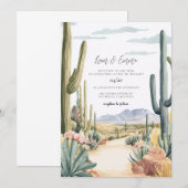 Scottsdale Arizona Wedding Invitation 招待状 (正面/裏面)