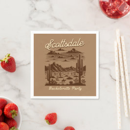 scottsdale bachelorette party retro desert スタンダードカクテルナプキン