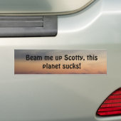 Scottyの上の私を…発して下さい バンパーステッカー (車上)