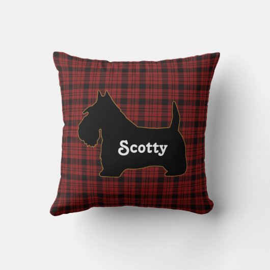 Scotty犬の枕 クッション (裏面)