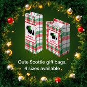 Scotty Dog Green Red White Plaid Check  ゴルフタオル