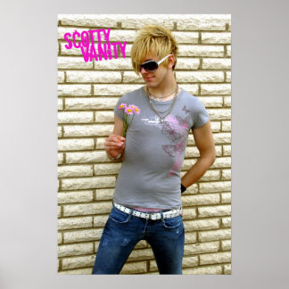 Scotty Vanityフラワーポスター ポスター