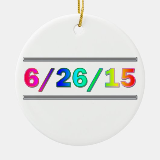 SCOTUSの日付 セラミックオーナメント (正面)