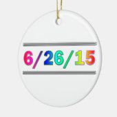 SCOTUSの日付 セラミックオーナメント (左)