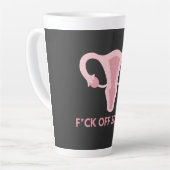 SCOTUS妊娠中絶禁止の抗議 カフェラテマグ (左アングル)