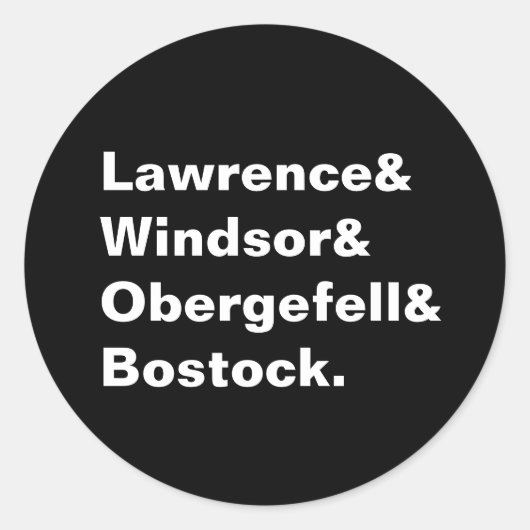 SCOTUS平等ケースシール ラウンドシール (正面)