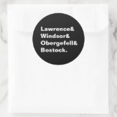 SCOTUS平等ケースシール ラウンドシール (バッグ)