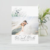 Scoults Silver Greenery結婚's Thank You サンキューカード (スタンド正面)