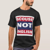 Scouse not English Liverpool Merseyside Tシャツ (正面)