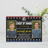 Scout Achievement Ceremony Invitation with Photos 招待状 (スタンド正面)