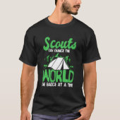 Scout Badge Uniform Nature Wilderness Scouting Tシャツ (正面)