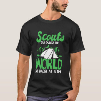 Scout Badge Uniform Nature Wilderness Scouting Tシャツ