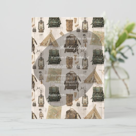 scout comping party invitations 招待状 (スタンド正面)