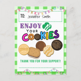Scout Cookieカードのご注文に感謝 ポストカード