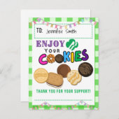 Scout Cookieカードのご注文に感謝 ポストカード (正面/裏面)