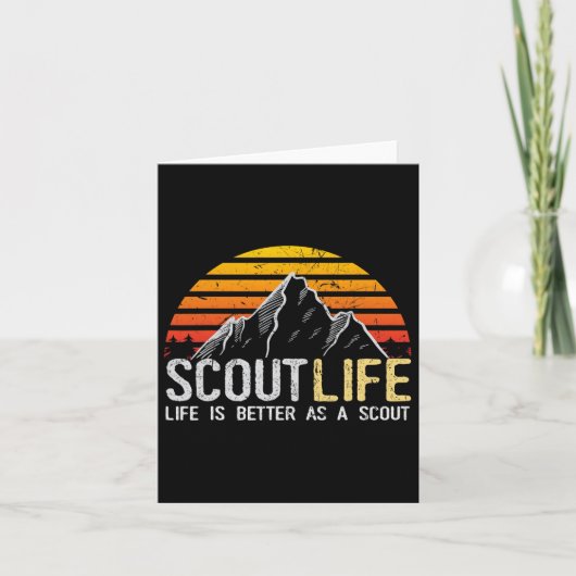Scout Life And Life Is Better As A Scout Scouting カード (正面)