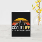 Scout Life And Life Is Better As A Scout Scouting カード (黄色い花)
