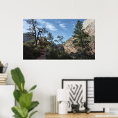 Scout Lookout at Zion National Parkからの眺め ポスター (ホームオフィス)