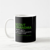 Scouting Funny Scout Grandma Definition Proud Scou コーヒーマグカップ (左)