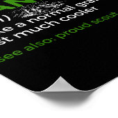 Scouting Funny Scout Grandma Definition Proud Scou ポスター (角)