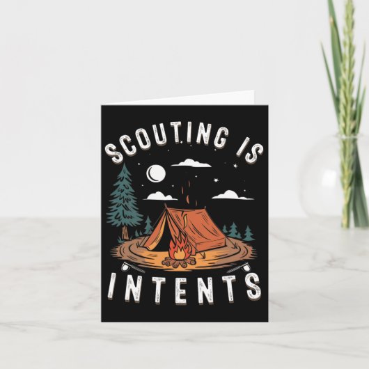 Scouting Is Intents Scout Funny Camping  カード (正面)