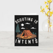 Scouting Is Intents Scout Funny Camping  カード (黄色い花)