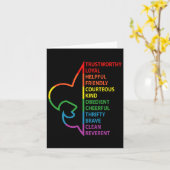 Scouting Law Scouting Camping Rainbow Colorful  カード (黄色い花)