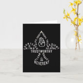 Scouting Law Scouting Outdoor  カード (黄色い花)