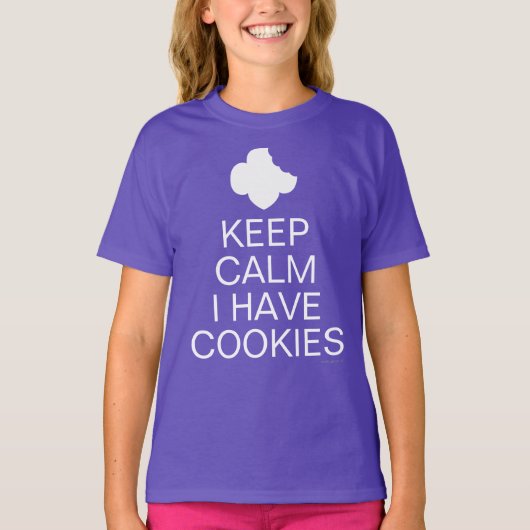 Scouting Shirt - Calm 保 Cookieを持っている Tシャツ (正面)