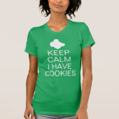 Scouting Women's Shirt - Calm 保 Cookieを持っている Tシャツ (正面)