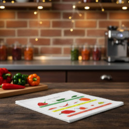 Scoville Heat Units Chili Pepper Chart  スタンダードカクテルナプキン